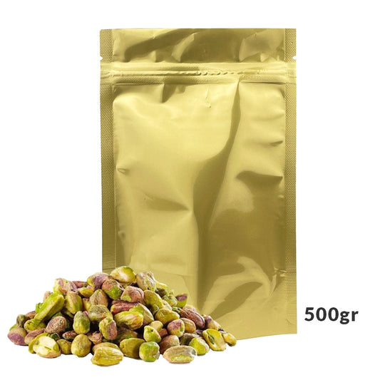 18x21.5x9cm Bolsa trilaminada dorada mediana