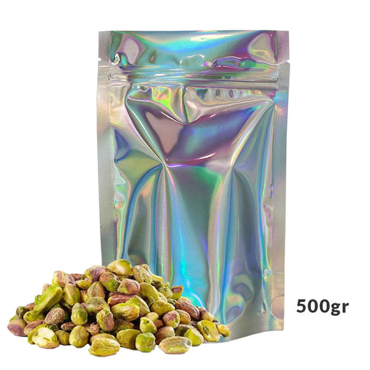 18x21.5x9cm Bolsa trilaminada holografica mediana