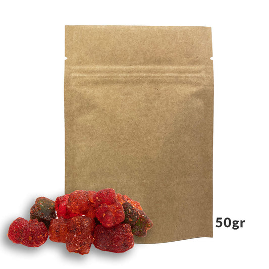 8.7x12.8x4.5cm Bolsa trilaminada kraft extra mini