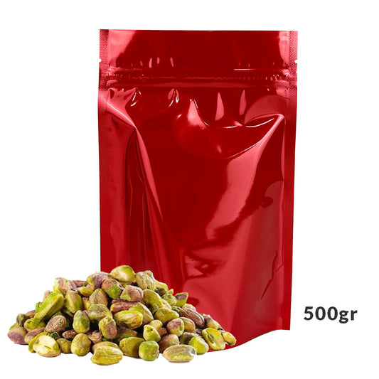 18x21.5x9cm Bolsa trilaminada roja mediana