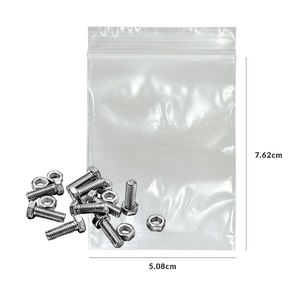 5.08x7.62cm Bolsa auto cierre