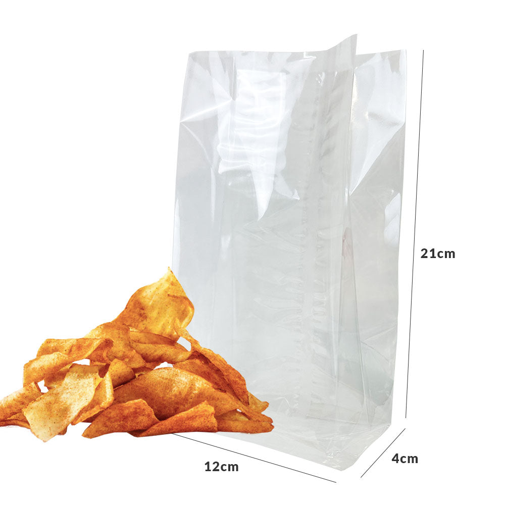 12x4x21cm Bolsa grado alimenticio fuelle 3