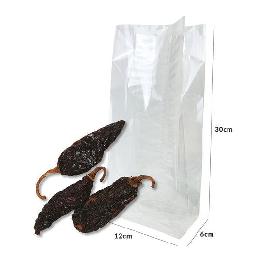 12x6x30cm Bolsa grado alimenticio fuelle 4