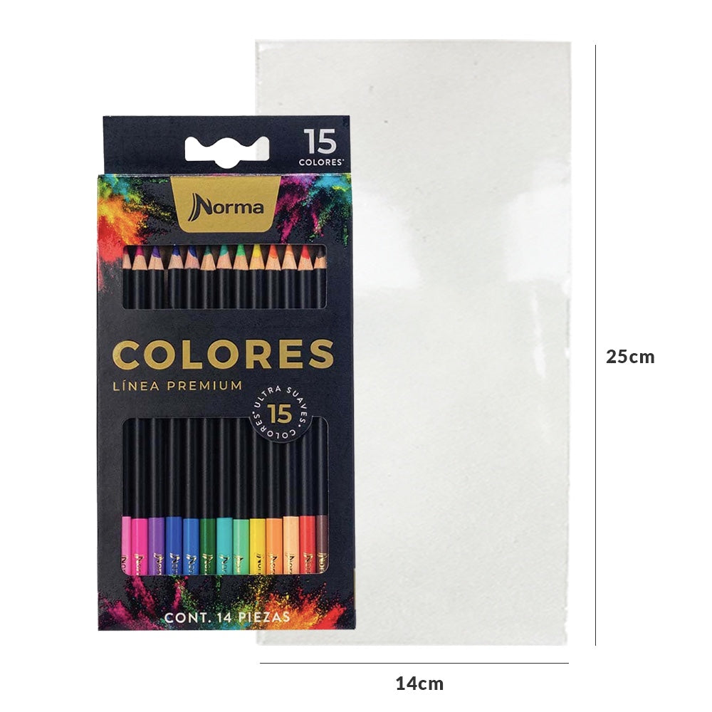 14x25cm Bolsa de celofan plana