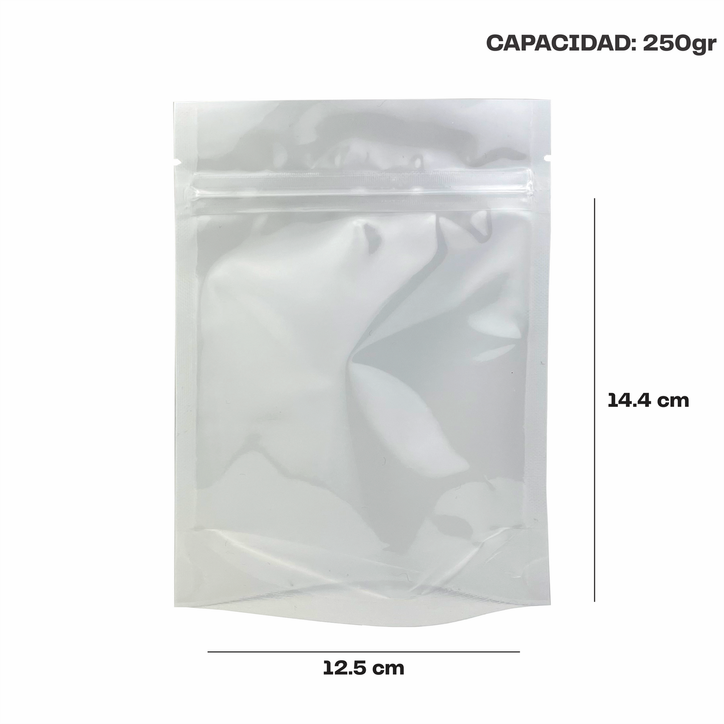 Chica Blanco con Transparente (12.5x14.4x7.75)