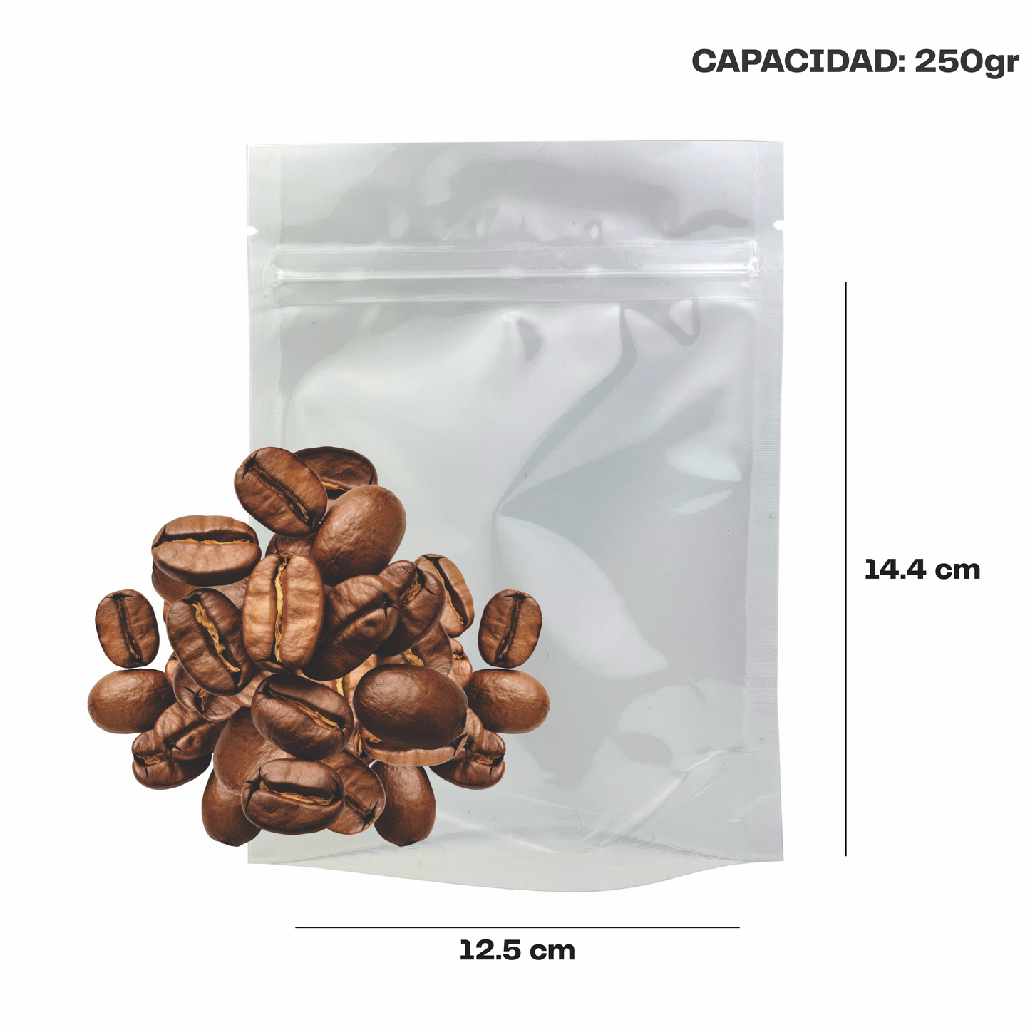 Chica Blanco con Transparente (12.5x14.4x7.75)