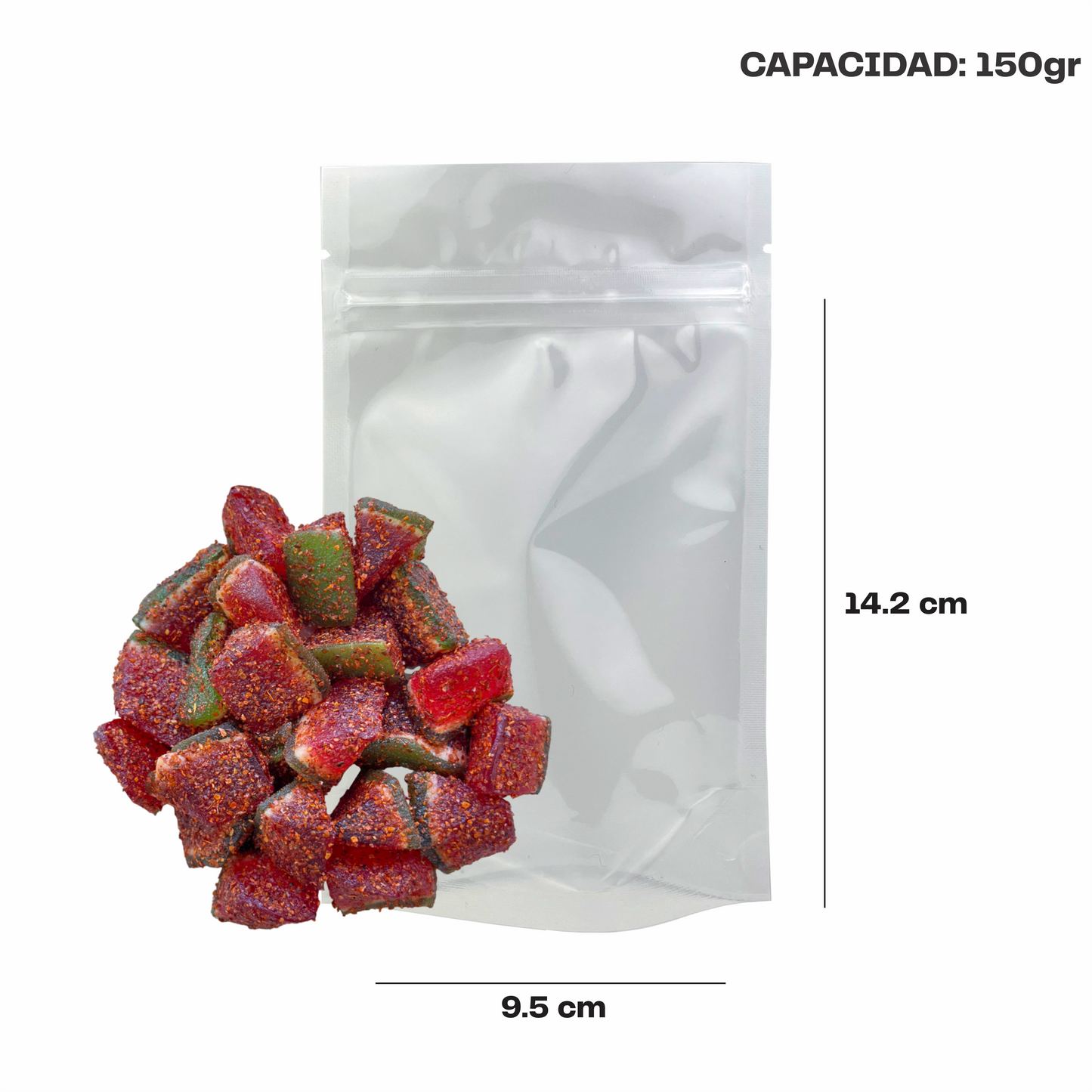 Mini Blanco con Transparente (9.5x14.2x6.35)