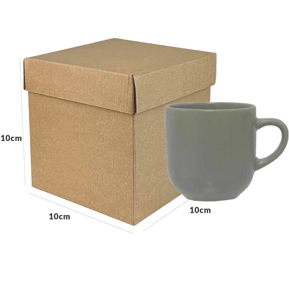 10x10x10cm Cubo kraft rigido con tapa