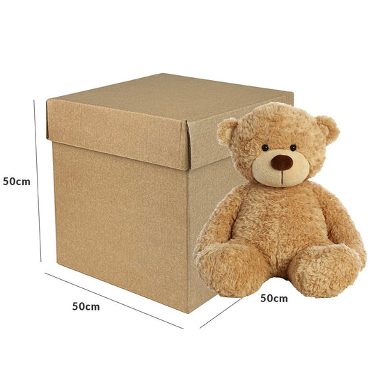 40x40x40cm Cubo kraft rigido con tapa