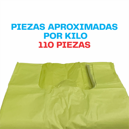 25x40cm Bolsa de camiseta color Biodegradable Chica