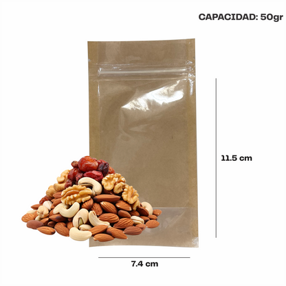 Extramini Kraft con Transparente (7.4x11.5x4.5)