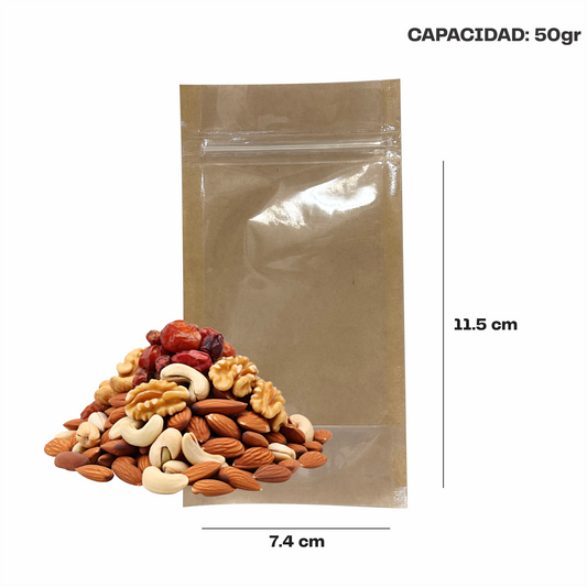 Extramini Kraft con Transparente (7.4x11.5x4.5)