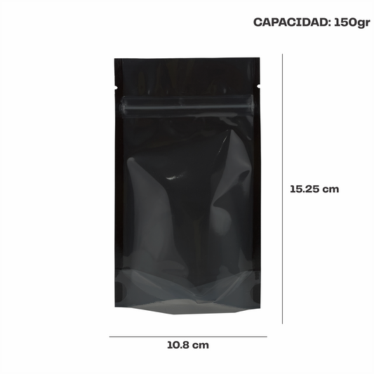 Mini Negro con Transparente (10.8x15.25x6.35)