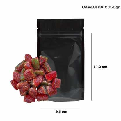 Mini Negro con Transparente (9.5x14.2x6.35)