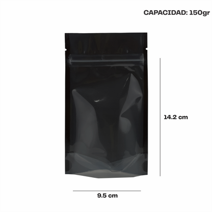 Mini Negro con Transparente (9.5x14.2x6.35)