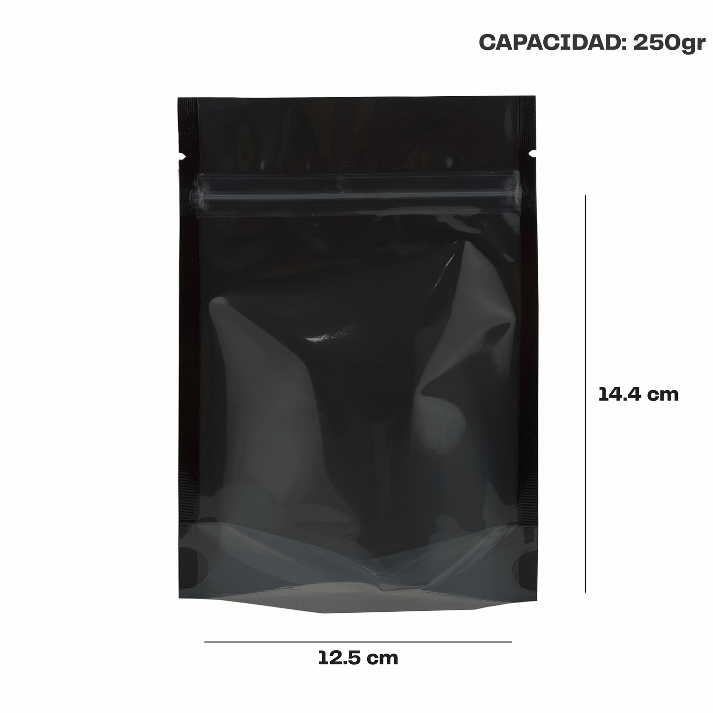 Chica Negro con Transparente (12.5x14.4x7.75)