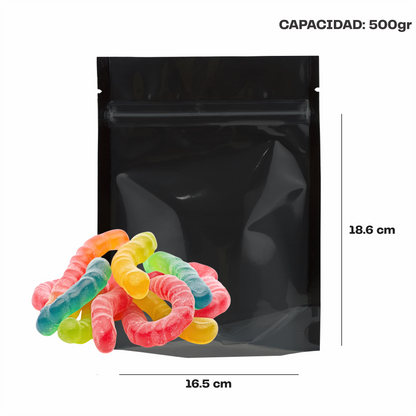 Mediana Negro con Transparente (16.5x18.6X9)