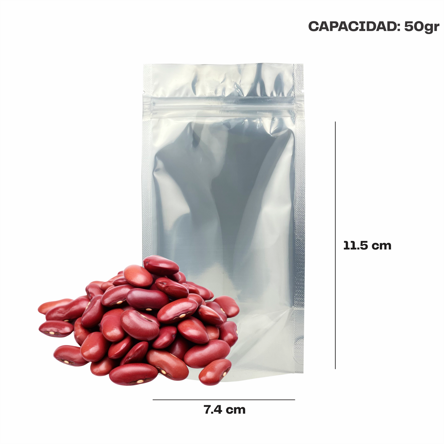 Extramini Plata con Transparente (7.4x11.5x4.5)