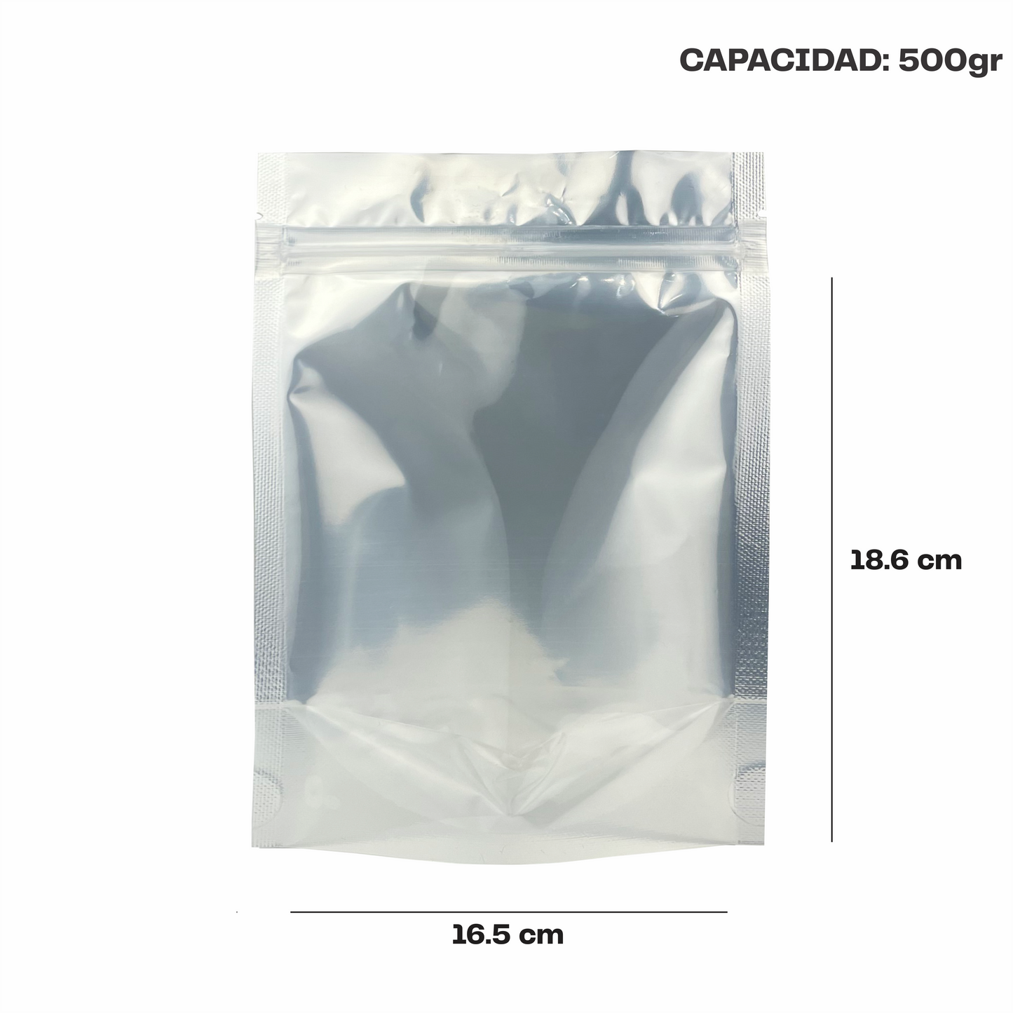 Mediana Plata con Transparente (16.5x18.6X9)