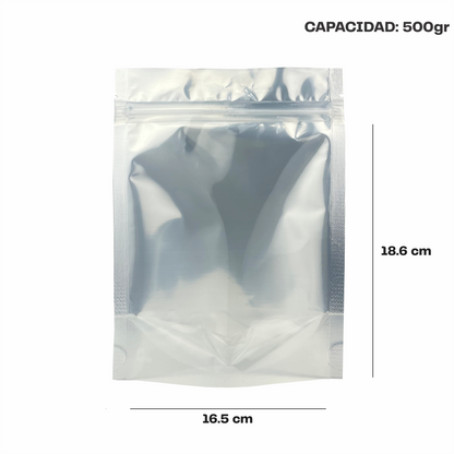 Mediana Plata con Transparente (16.5x18.6X9)