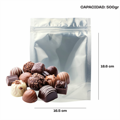 Mediana Plata con Transparente (16.5x18.6X9)