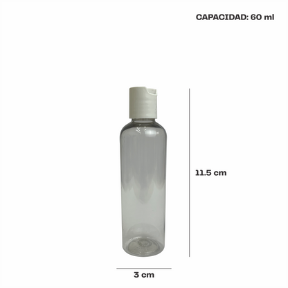 Bote redondo 60 ml tapa dispensadora